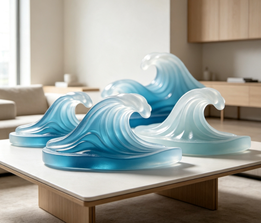 Ocean Wave Resin Ornament