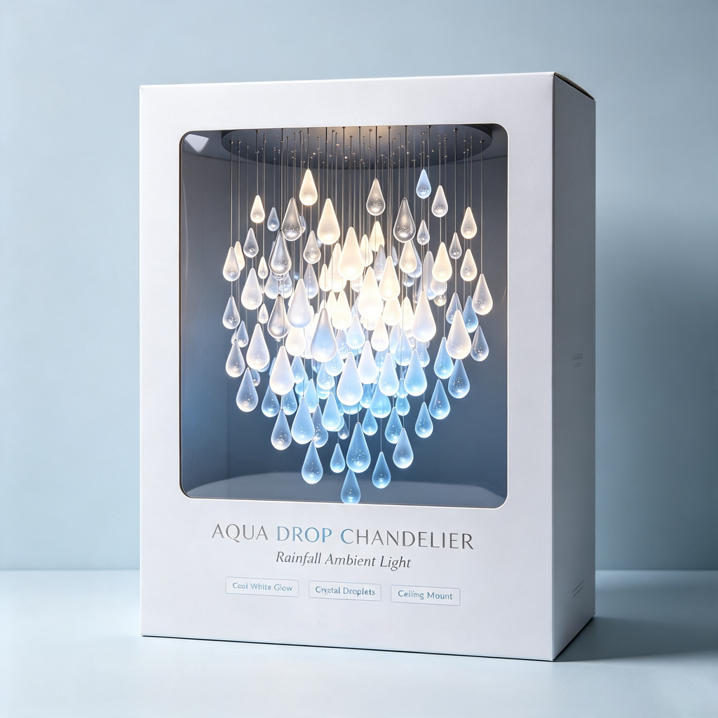 Luxury Raindrop Bubble Glass Chandelier