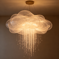 Creative Tassel Jellyfish Art Pendant Light