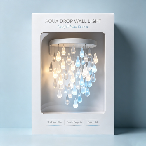 Luxury Water Drop Pendant LED Wall Sconce