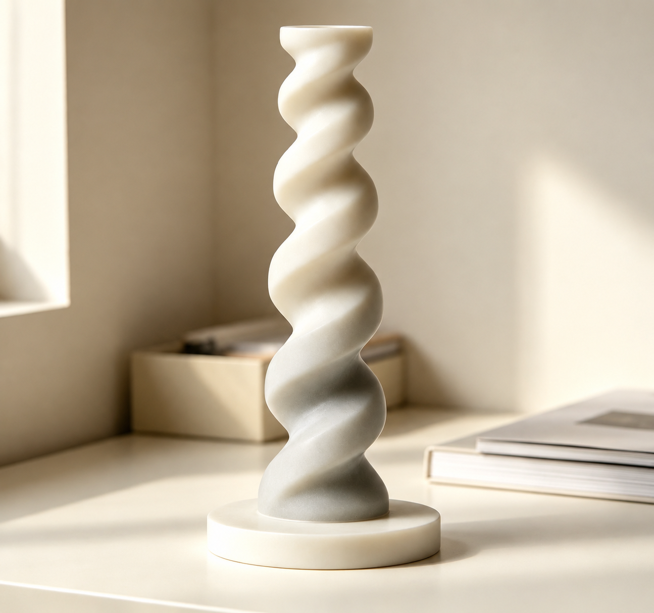Spiral Tower Resin Art Ornament