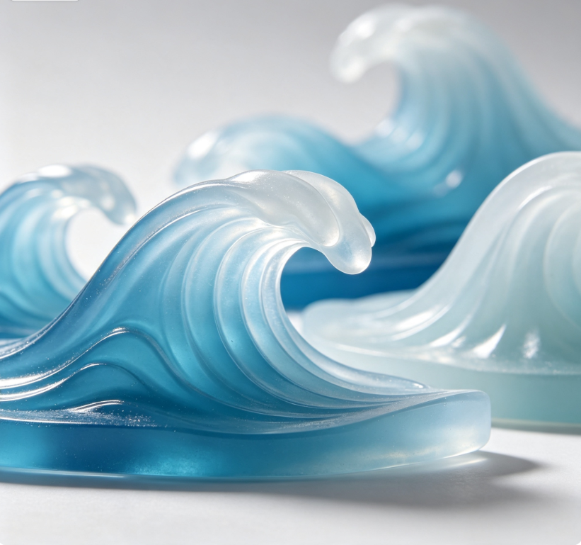 Ocean Wave Resin Ornament