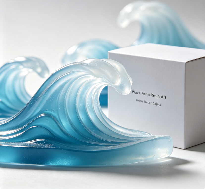 Ocean Wave Resin Ornament