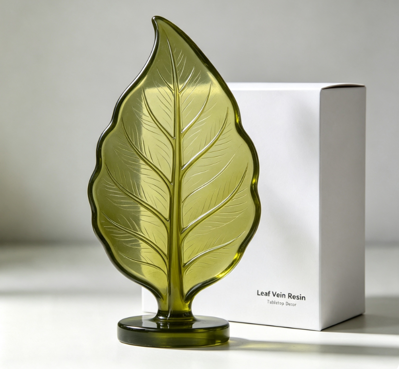 Leaf Vein Resin Tabletop Decor