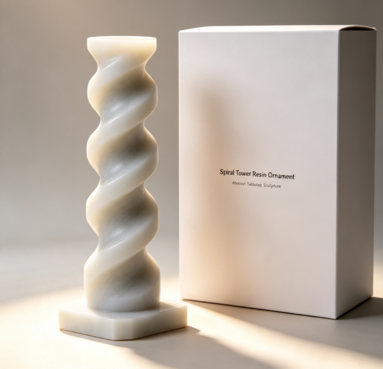 Spiral Tower Resin Art Ornament