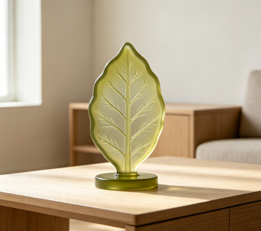 Leaf Vein Resin Tabletop Decor