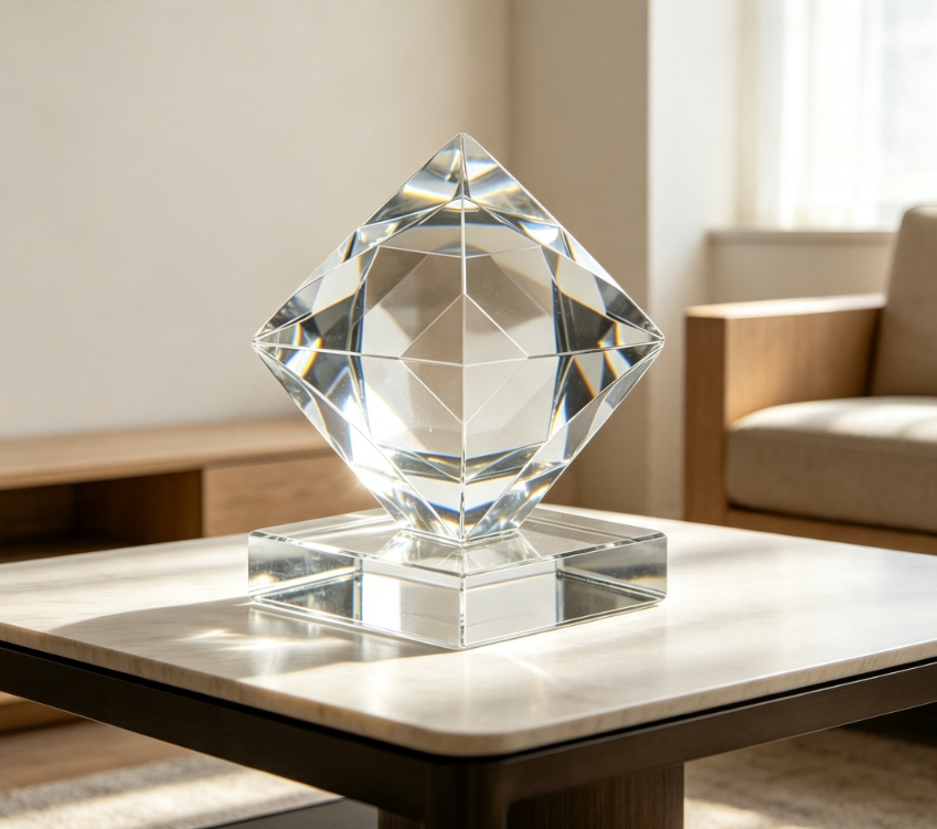Diamond Cut Resin Decorative Block